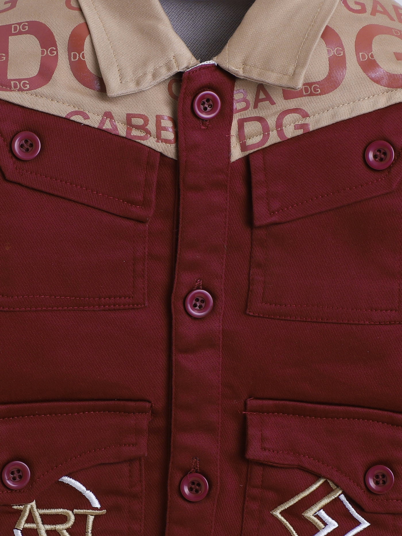 Boys Cotton Blend Graphic Print Jacket T-shirt & Trouser Set