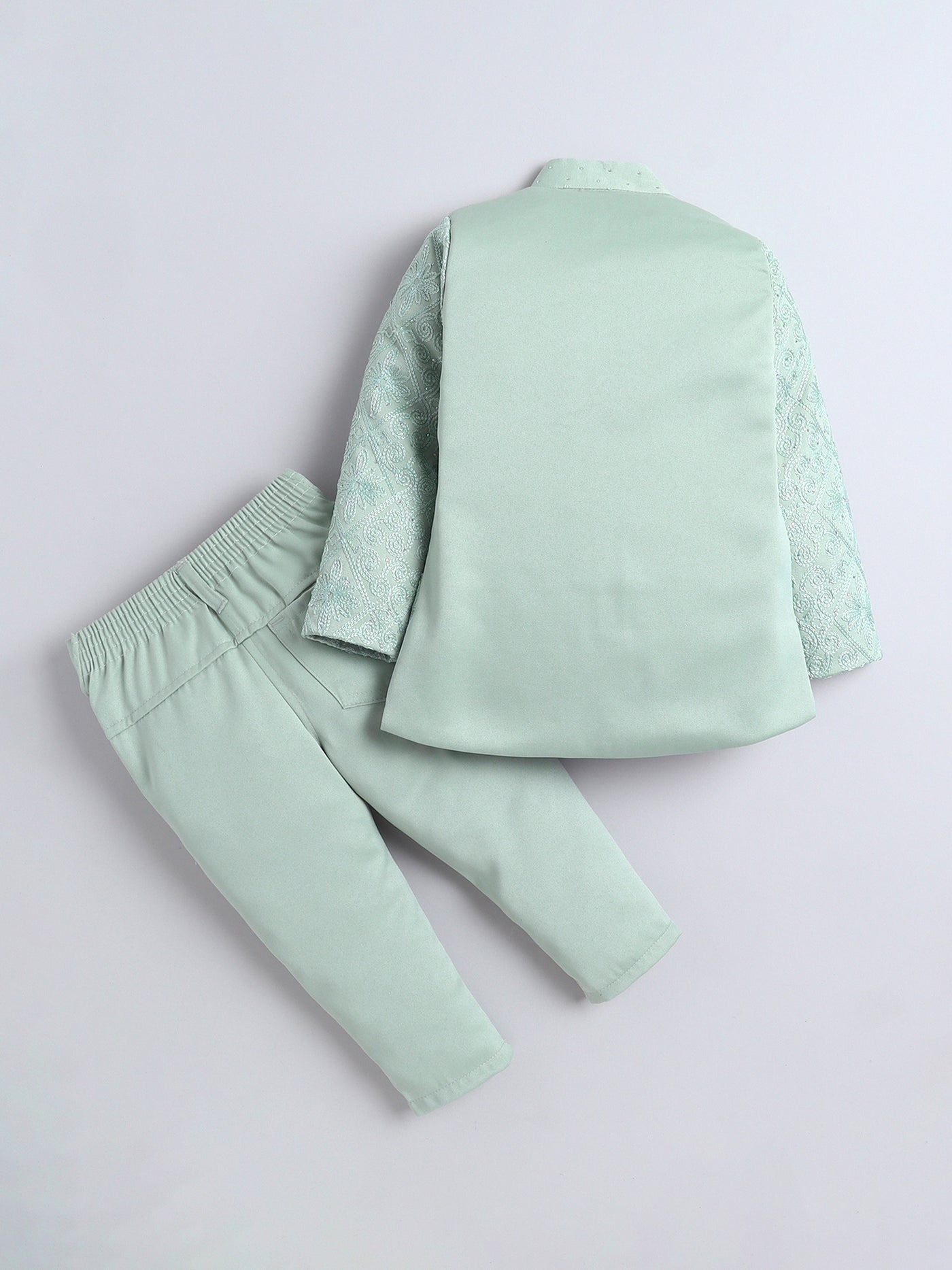 Boys Stone Embellished Embroidered Sherwani Set