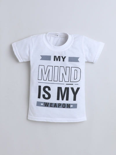 Boys Cotton Blend Graphic Print Jacket T-shirt & Trouser Set