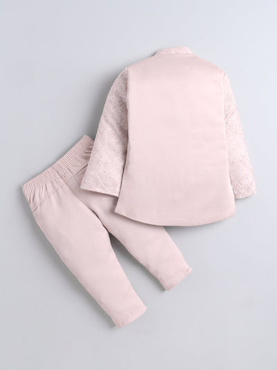 Boys Stone Embellished Embroidered Sherwani Set