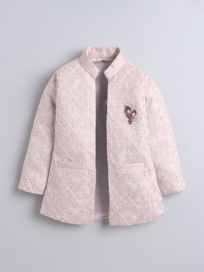 Boys Stone Embellished Embroidered Sherwani Set