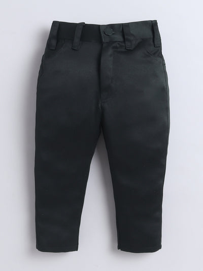 Boys Vine Motifs 3 Piece Suit Set With Bow