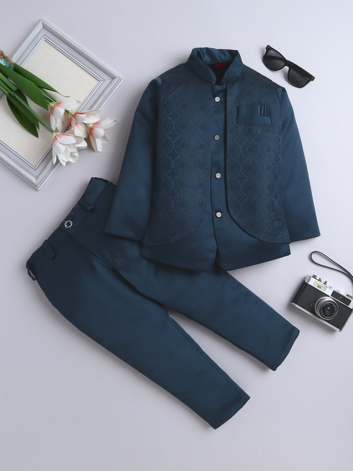 Boys Jodhpuri Indo Western 2-Piece Suit Set