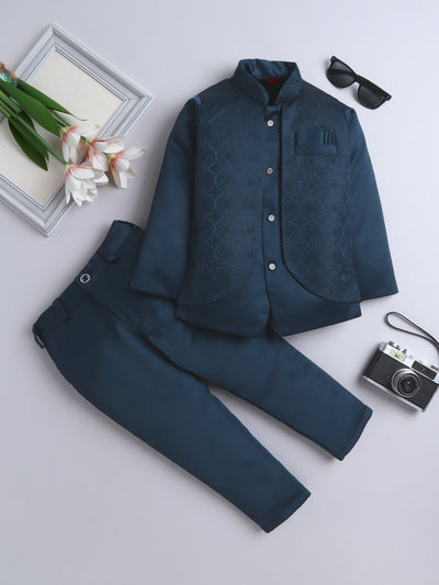 Boys Jodhpuri Indo Western 2-Piece Suit Set