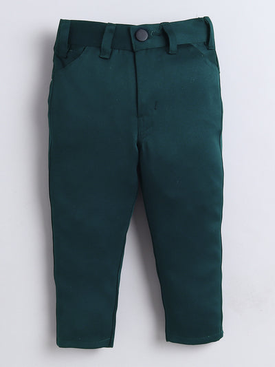 Boys Vine Motifs 3 Piece Suit Set With Bow