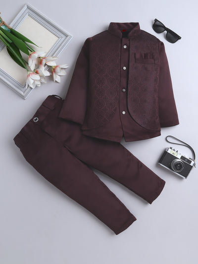 Boys Jodhpuri Indo Western 2-Piece Suit Set