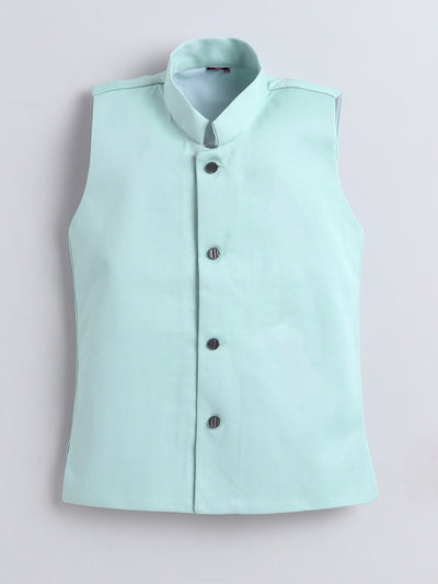 Boys Sequins Embellished Embroidered Sherwani Set