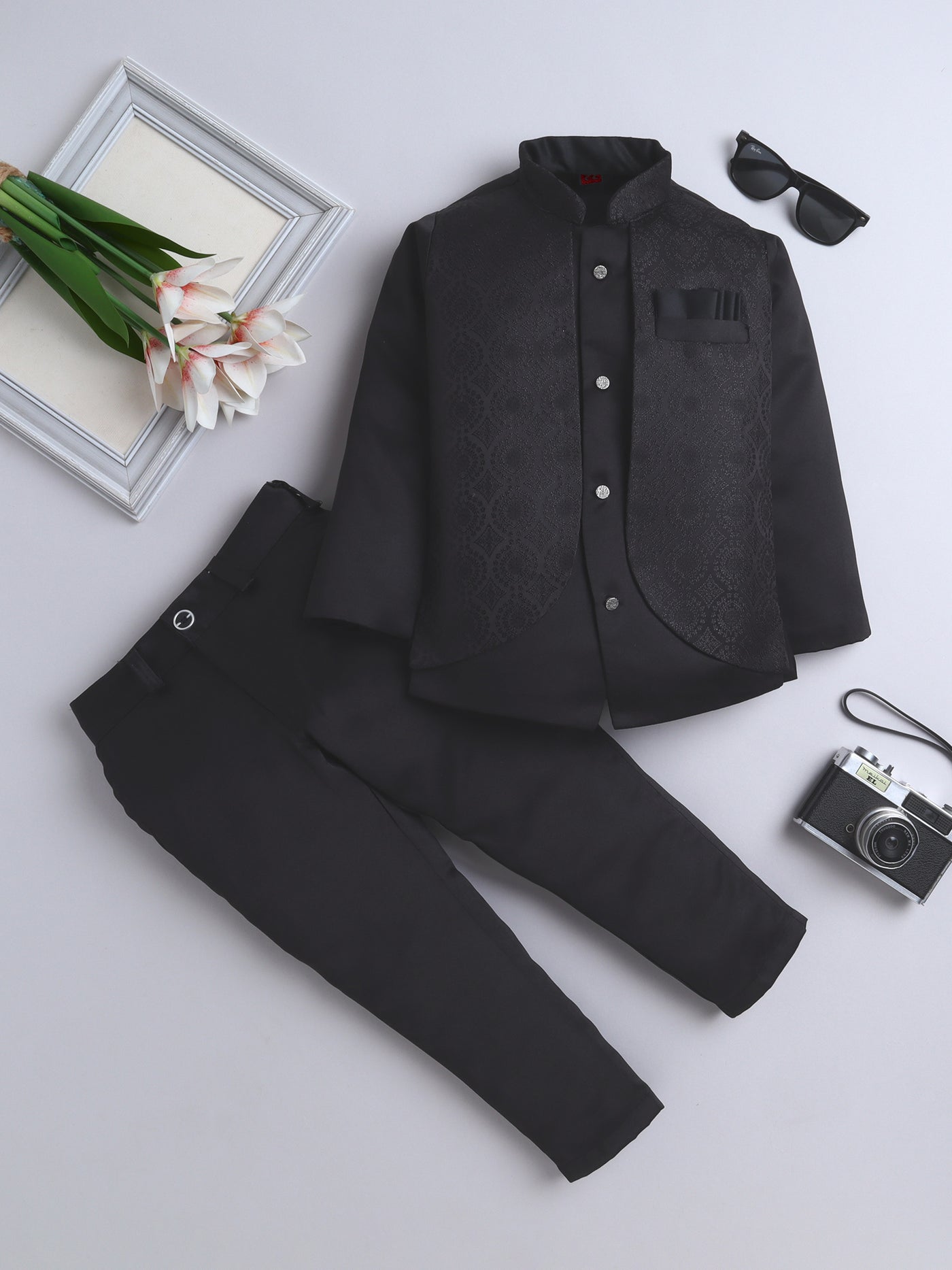 Boys Jodhpuri Indo Western 2-Piece Suit Set
