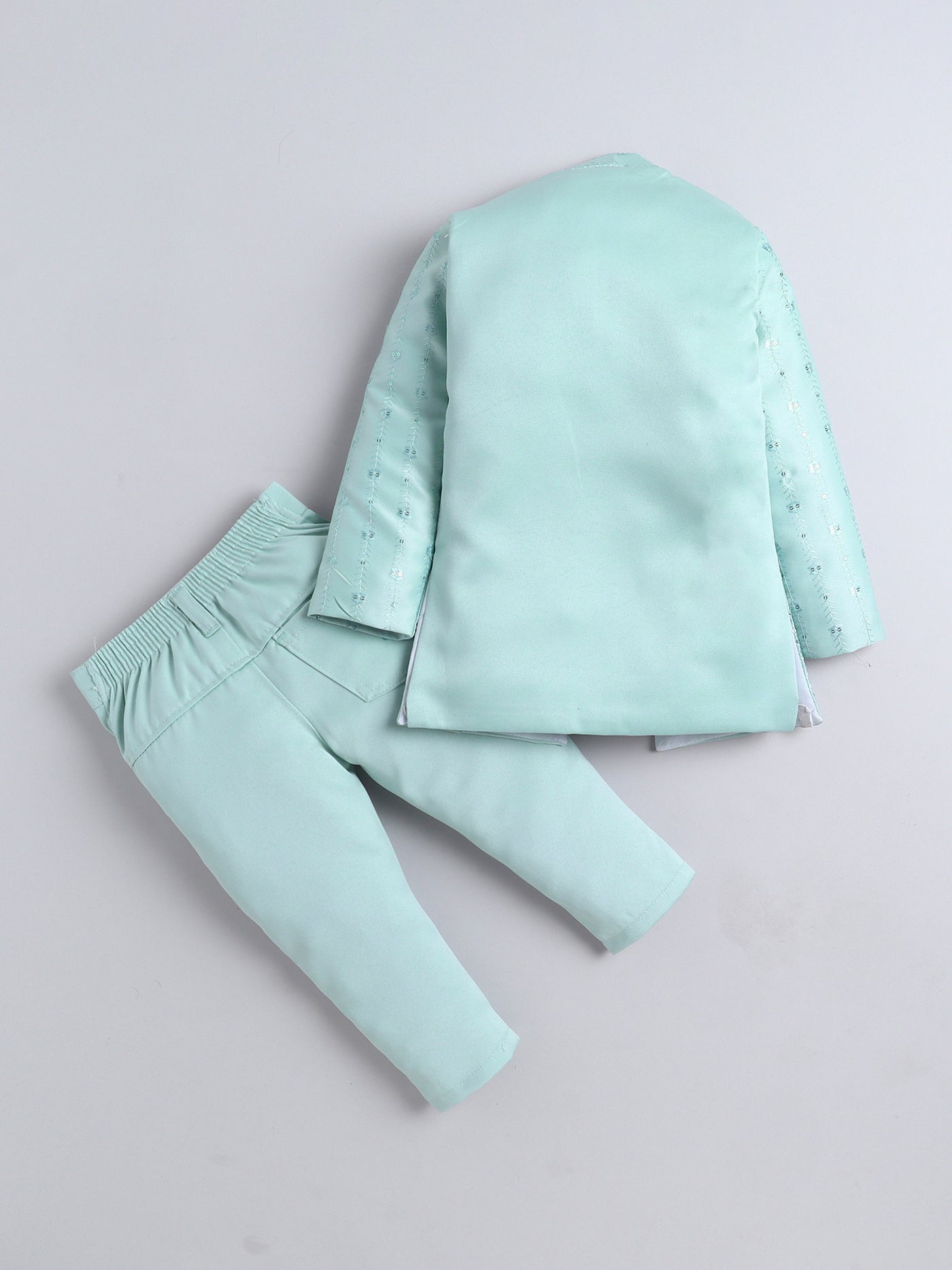 Boys Sequins Embellished Embroidered Sherwani Set