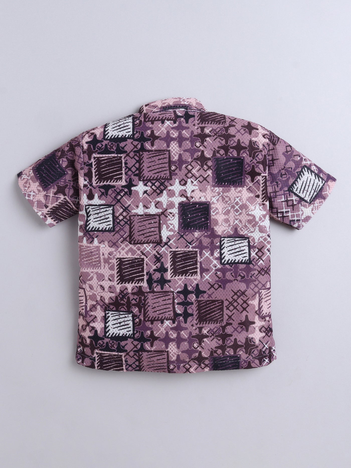 Boys Cotton Blend Printed Half Sleeves Shirt