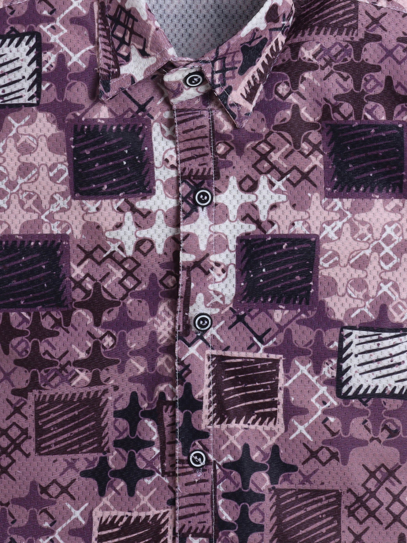 Boys Cotton Blend Printed Half Sleeves Shirt