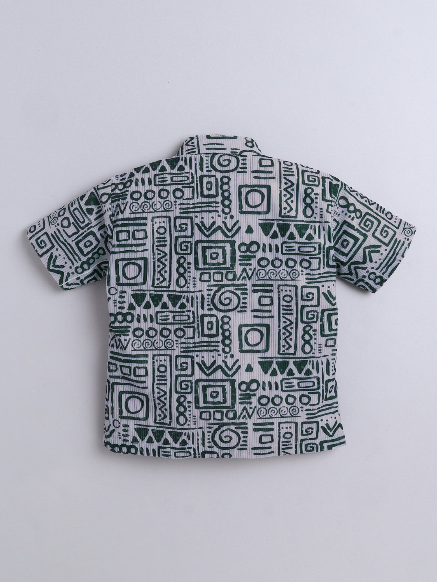 Boys Cotton Blend Printed Half Sleeves Shirt