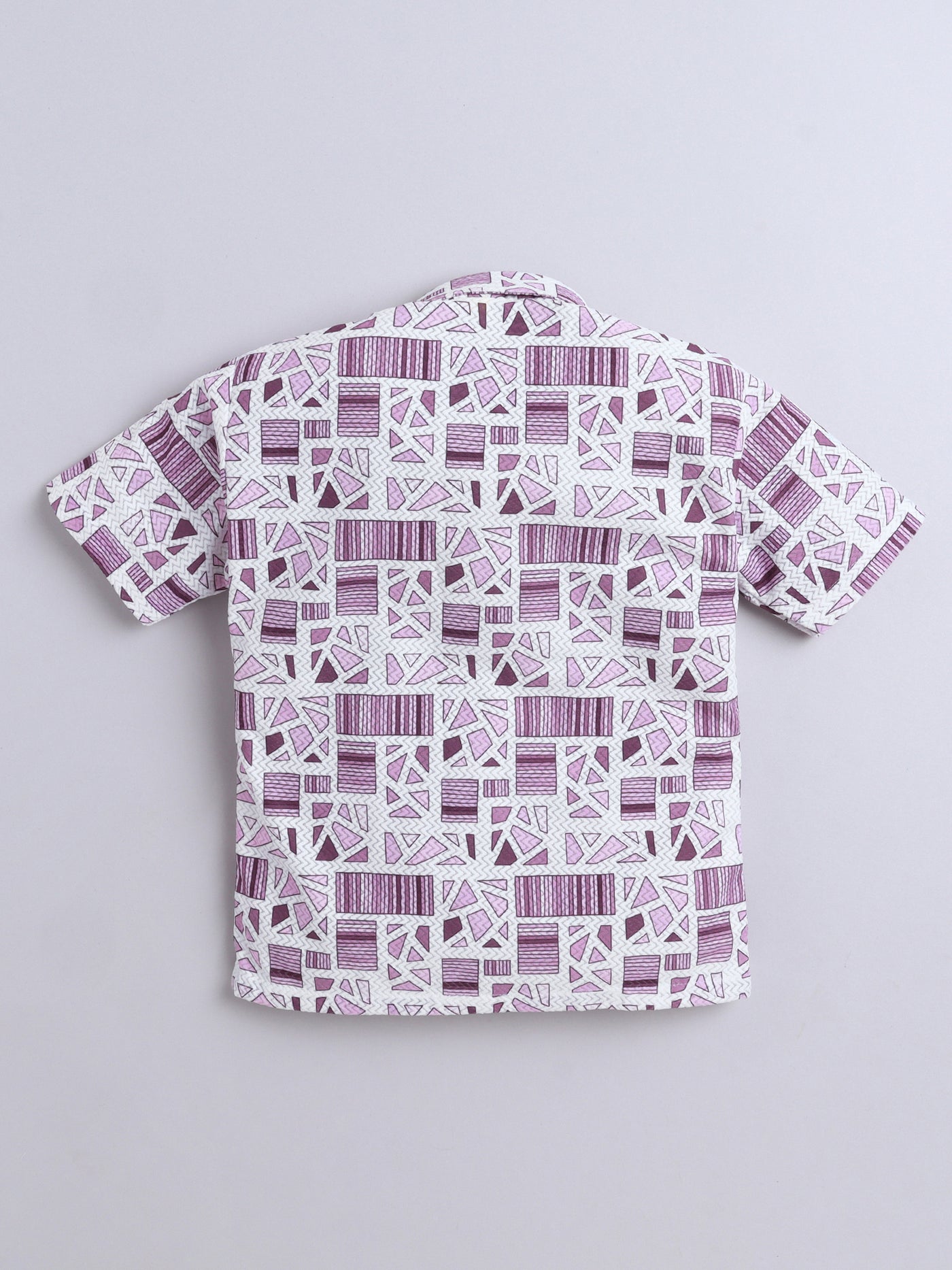 Boys Cotton Blend Printed Half Sleeves Shirt