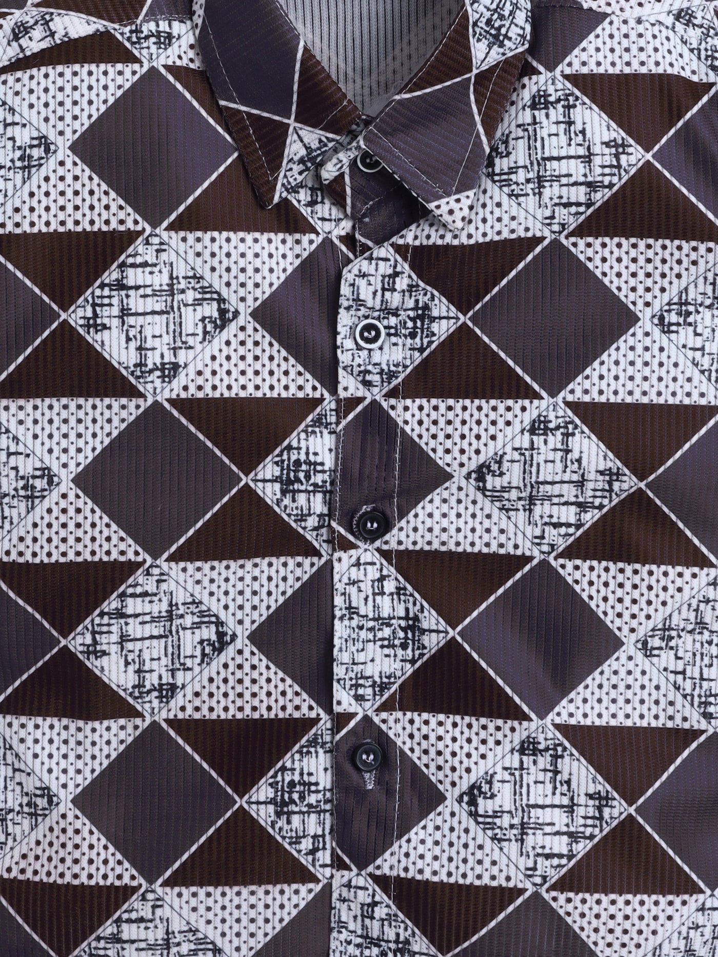 Boys Cotton Blend Printed Half Sleeves Shirt