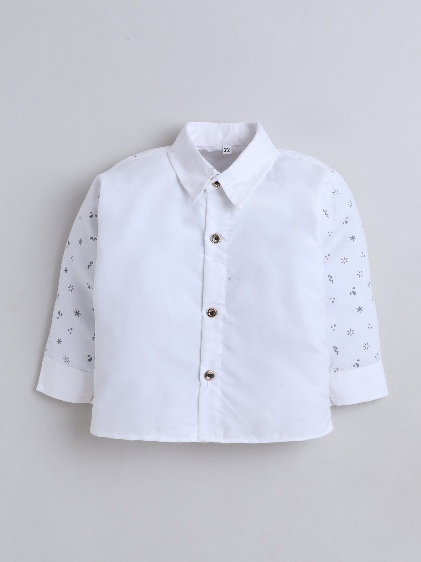 Boys Geometric Print With Sequins Work 4 Piece Suit Set