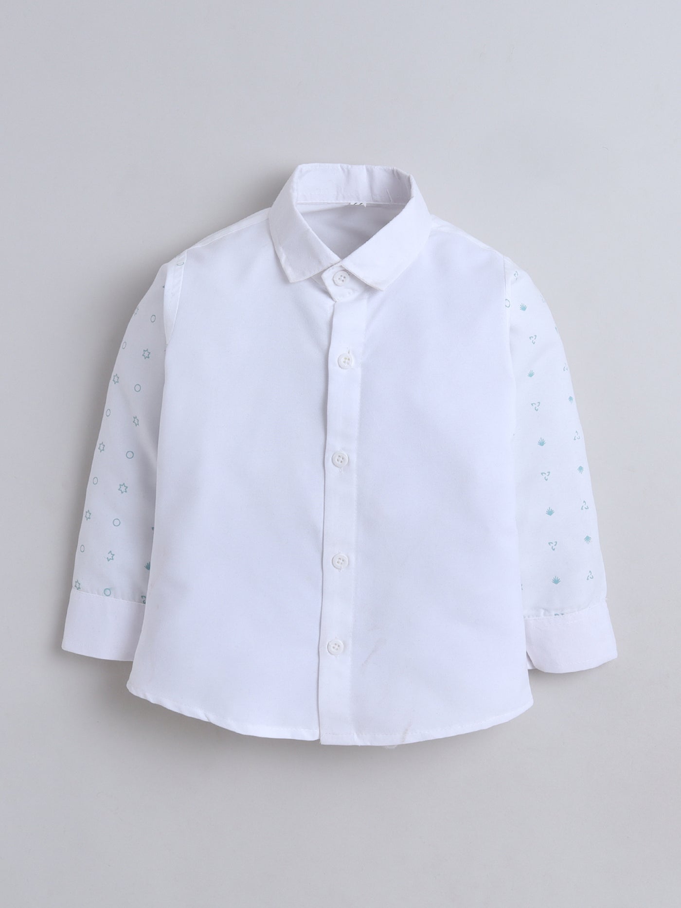 Boys Abstract Print With Embroidery 4 Piece Suit Set