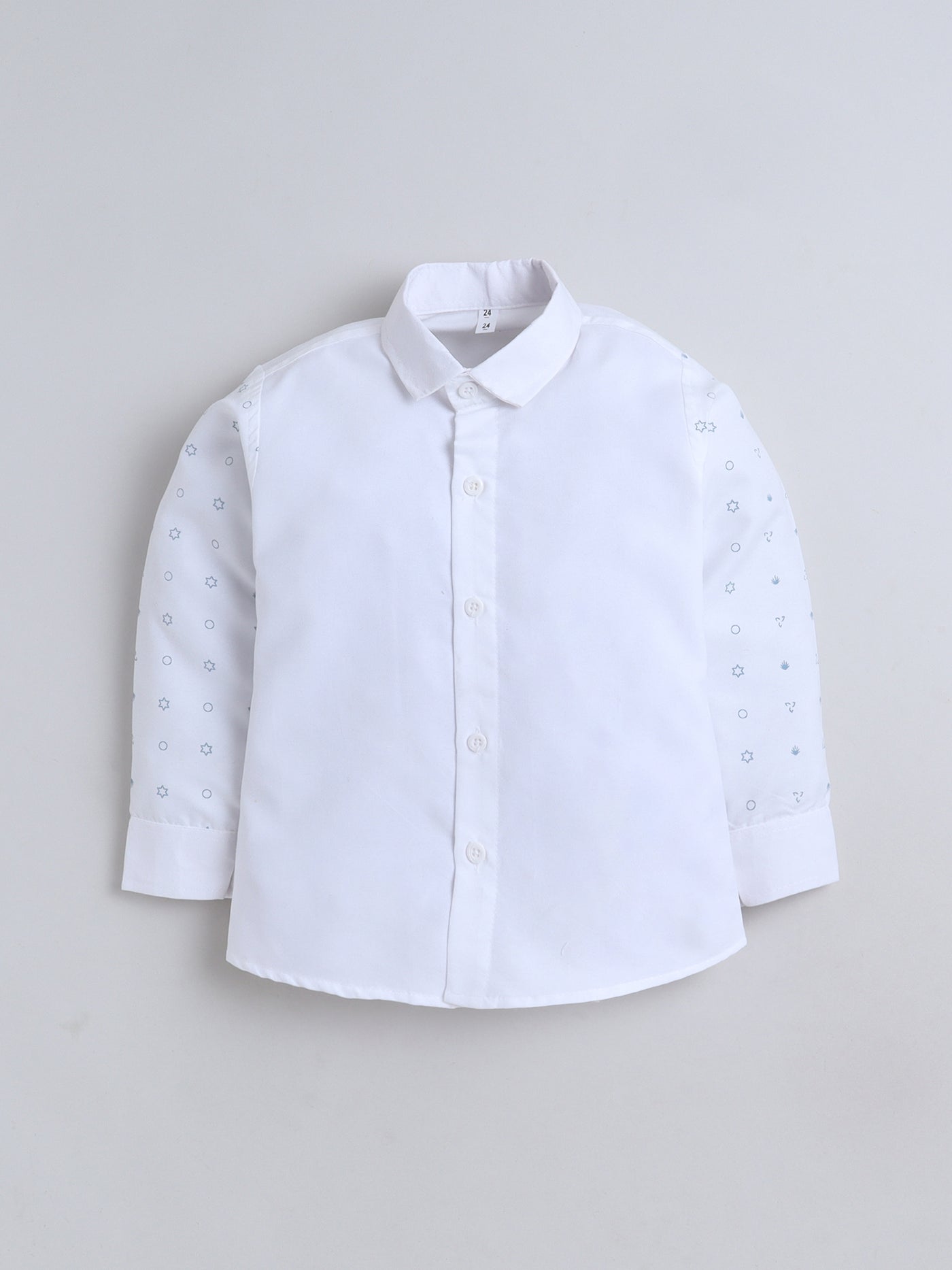 Boys Abstract Print With Embroidery 4 Piece Suit Set