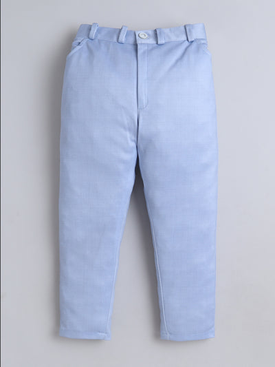 Boys Abstract Print With Embroidery 4 Piece Suit Set