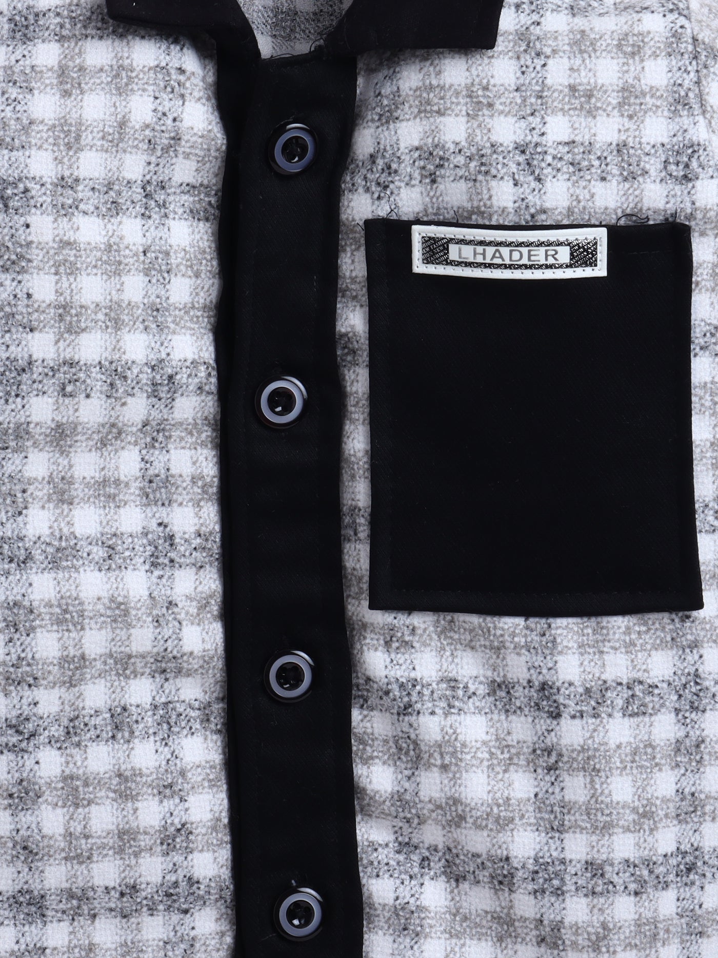 Boys Checked Jacket & Trouser Set With Printed T-shirt