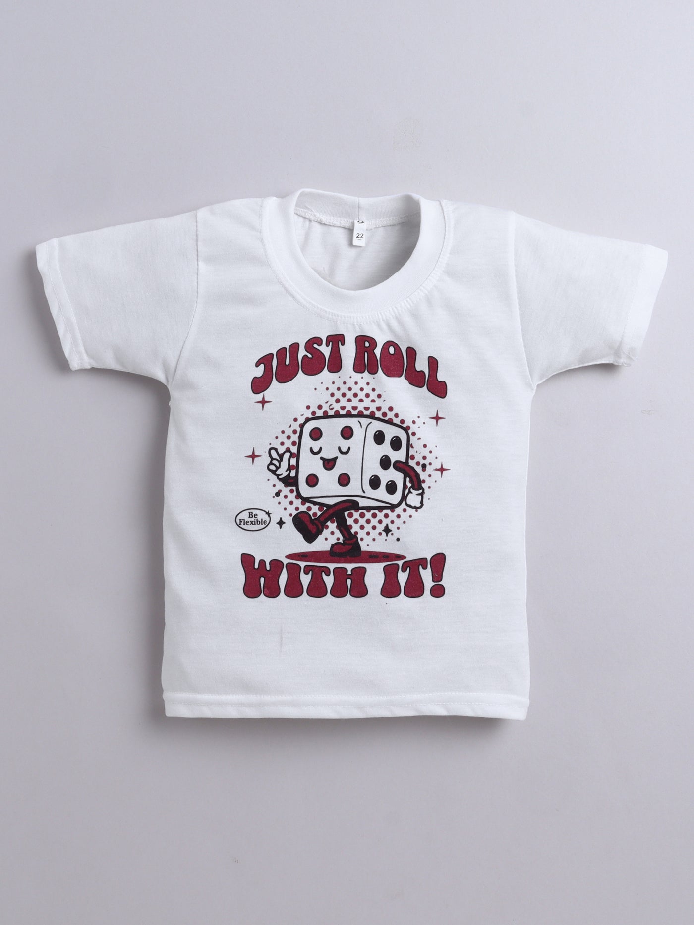 Boys Striped Shirt & Trouser Set With Printed T-shirt