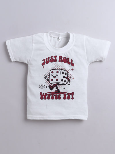 Boys Striped Shirt & Trouser Set With Printed T-shirt