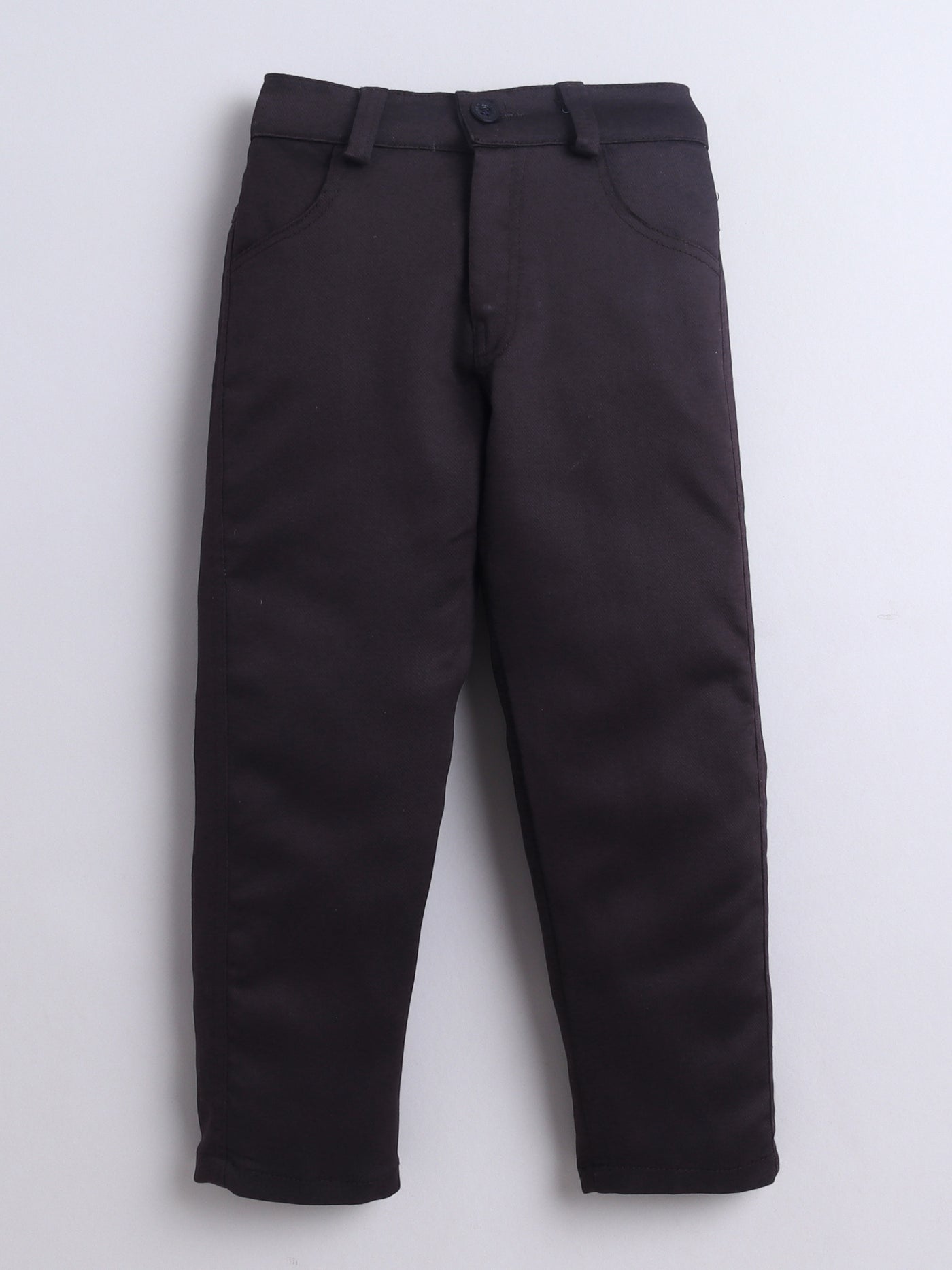 Boys Striped Shirt & Trouser Set With Printed T-shirt