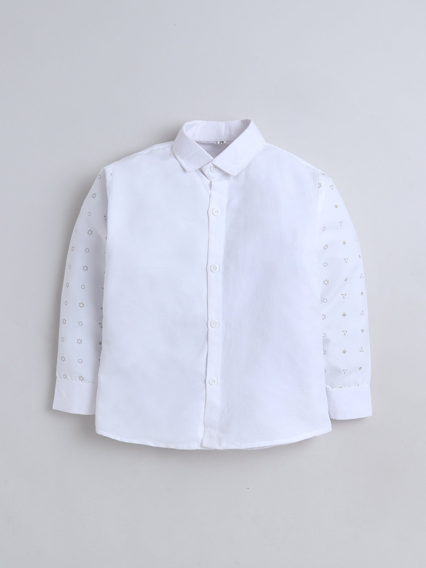 Boys Abstract Print With Embroidery 4 Piece Suit Set