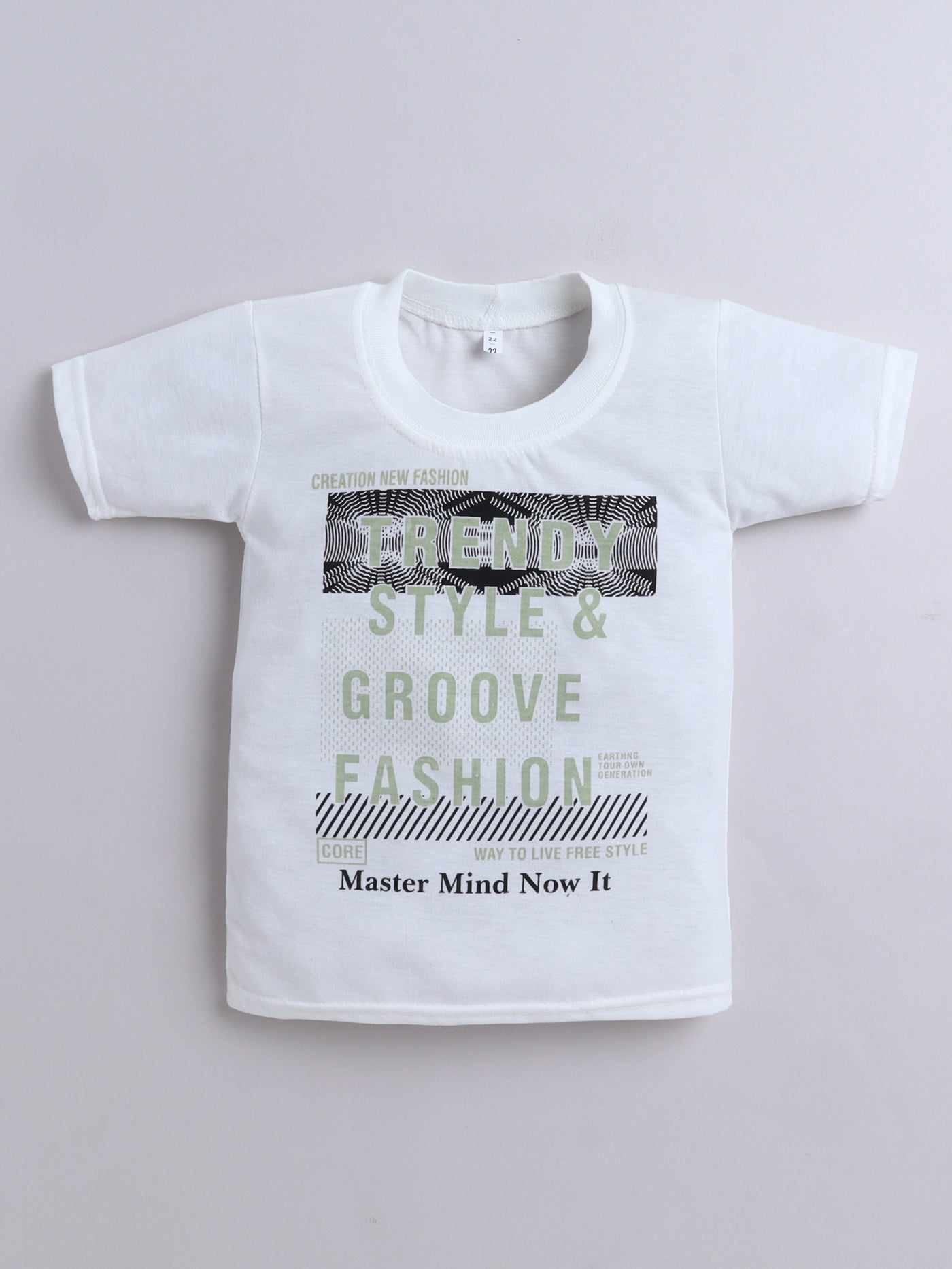 Boys Color-block Hooded Jacket & Trouser Set With Printed T-shirt