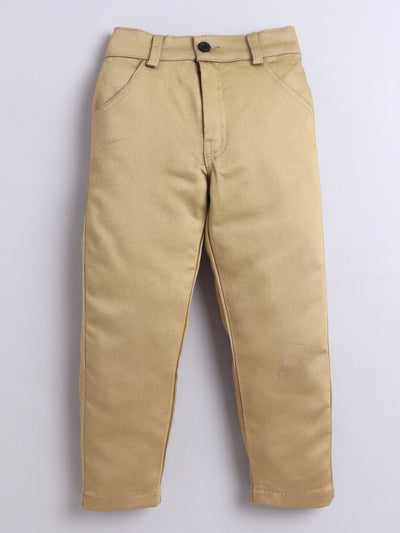 Boys Color-block Hooded Jacket & Trouser Set With Printed T-shirt