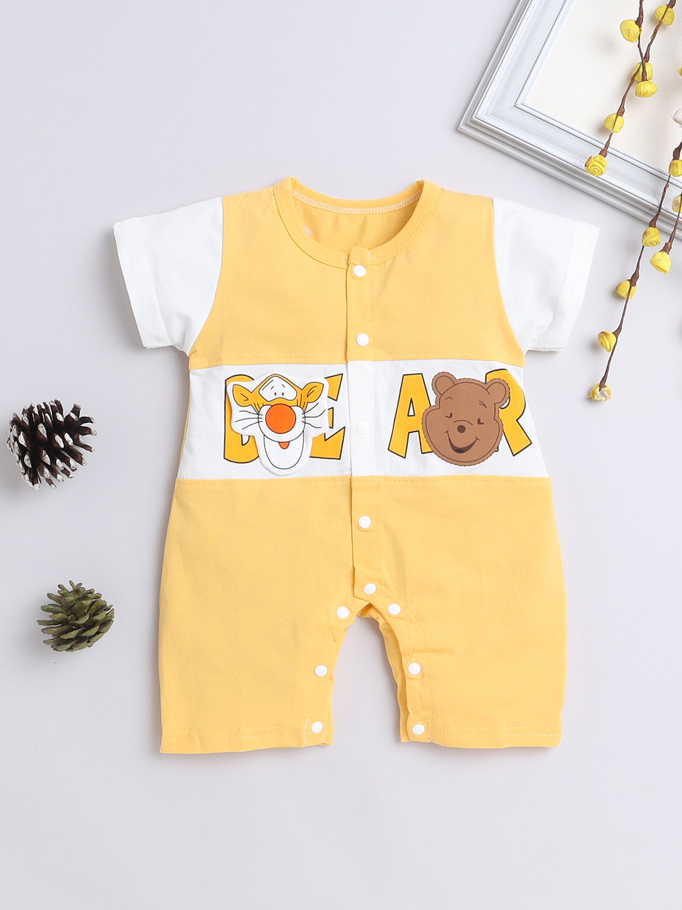 Baby Boys & Baby Girls Half Sleeves Cute Rompers