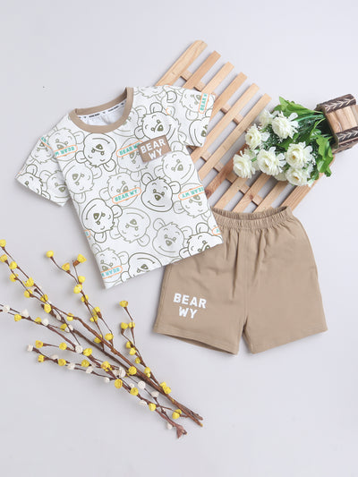 Boys Half Sleeve Printed T-Shirt & Shorts Set