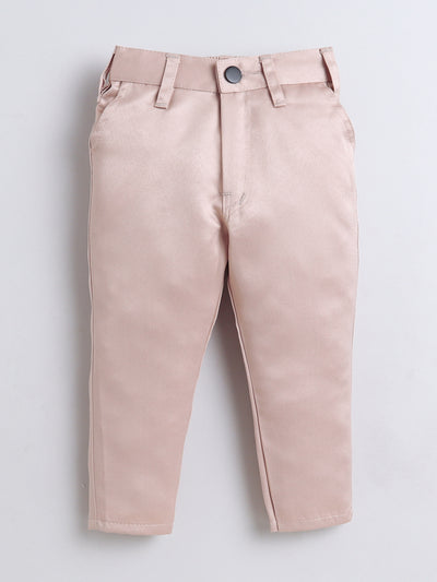 Boys Sequined Embroidered Sherwani & Trouser Set With Shrug