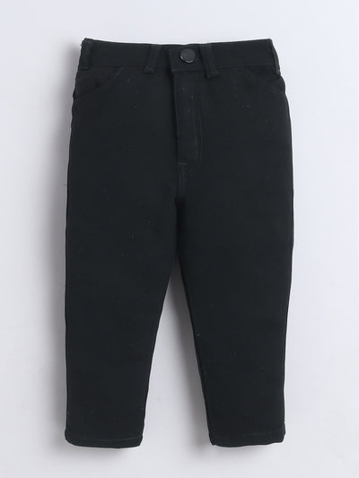 Boys Sequins Embellished 3 Piece Suit Set With Bow