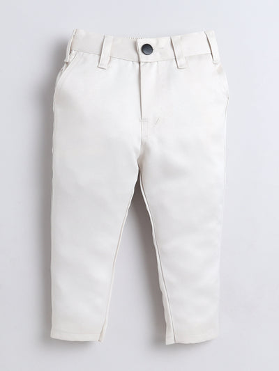 Boys Sequined Embroidered Sherwani & Trouser Set With Shrug