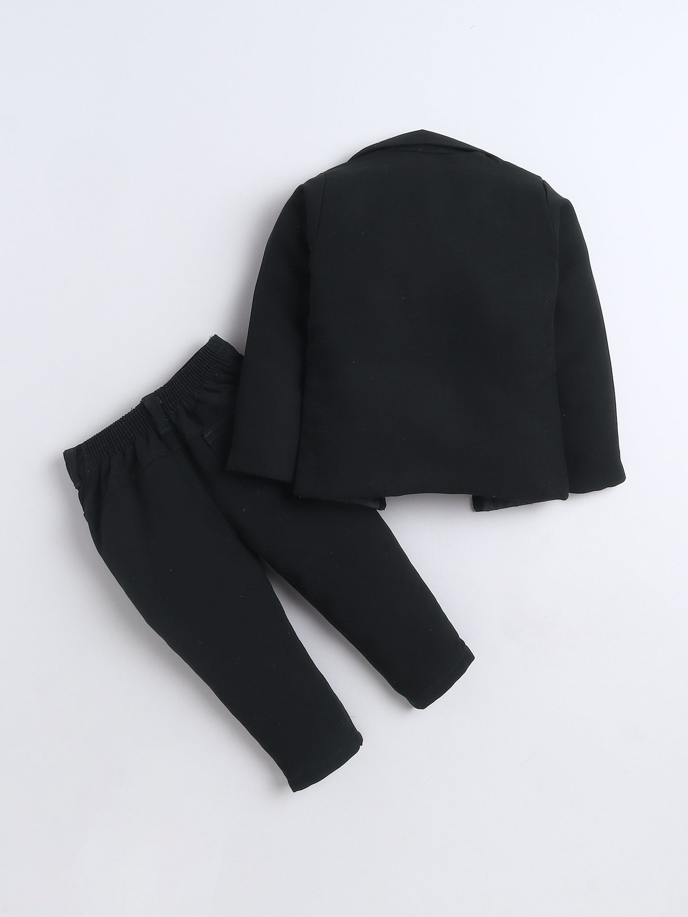 Boys Sequins Embellished 3 Piece Suit Set With Bow