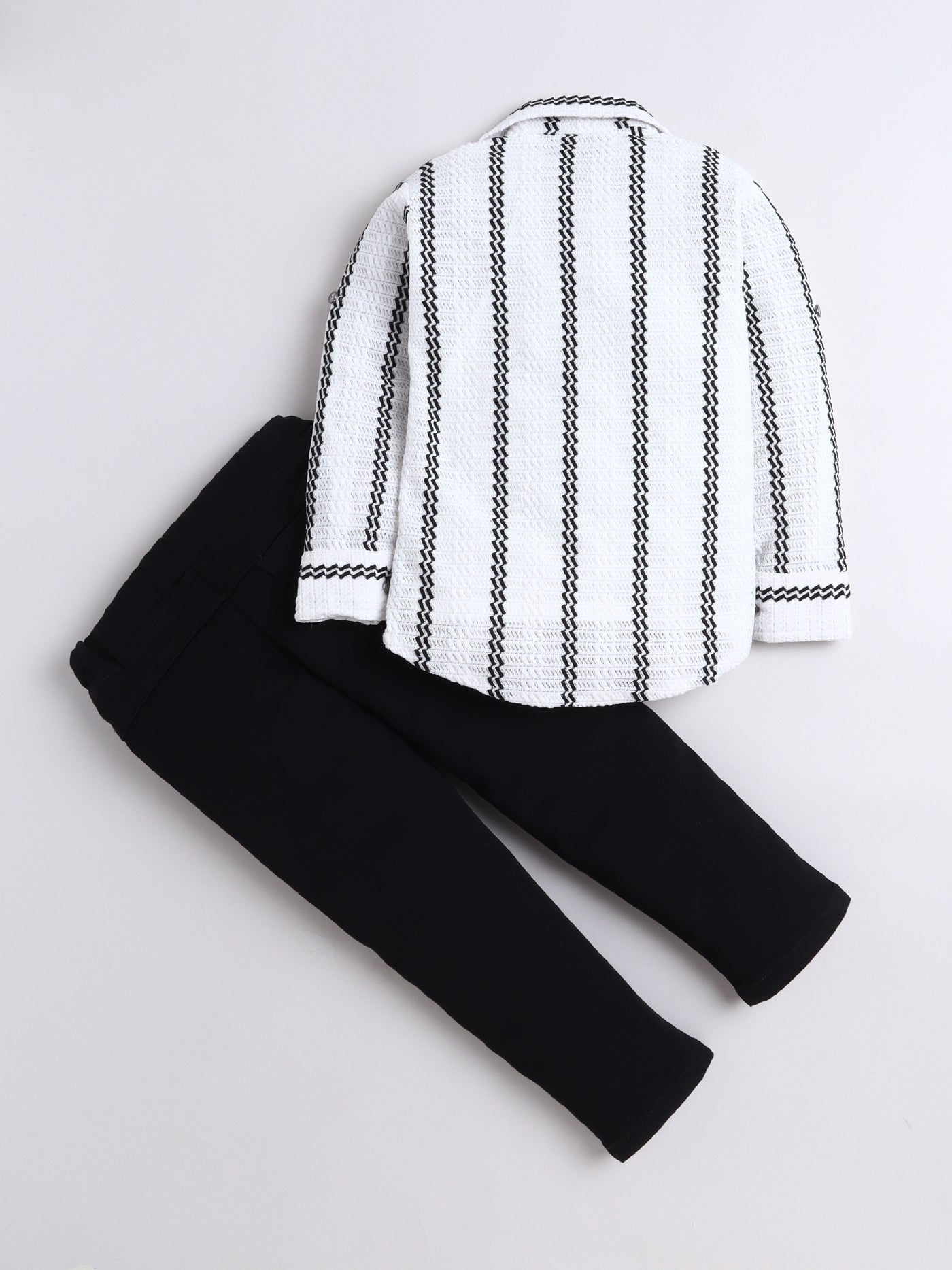 Boys Crochet 3-Piece Set With Shirt, T-shirt & Pant