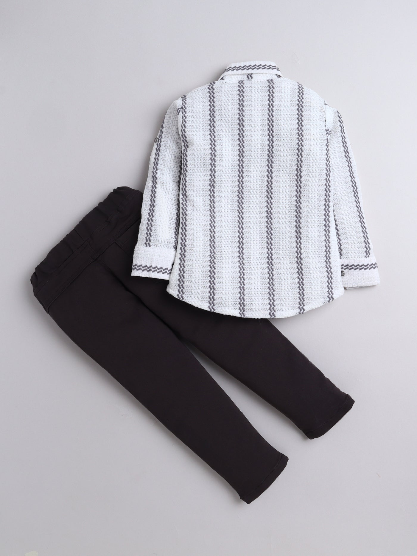 Boys Crochet 3-Piece Set With Shirt, T-shirt & Pant