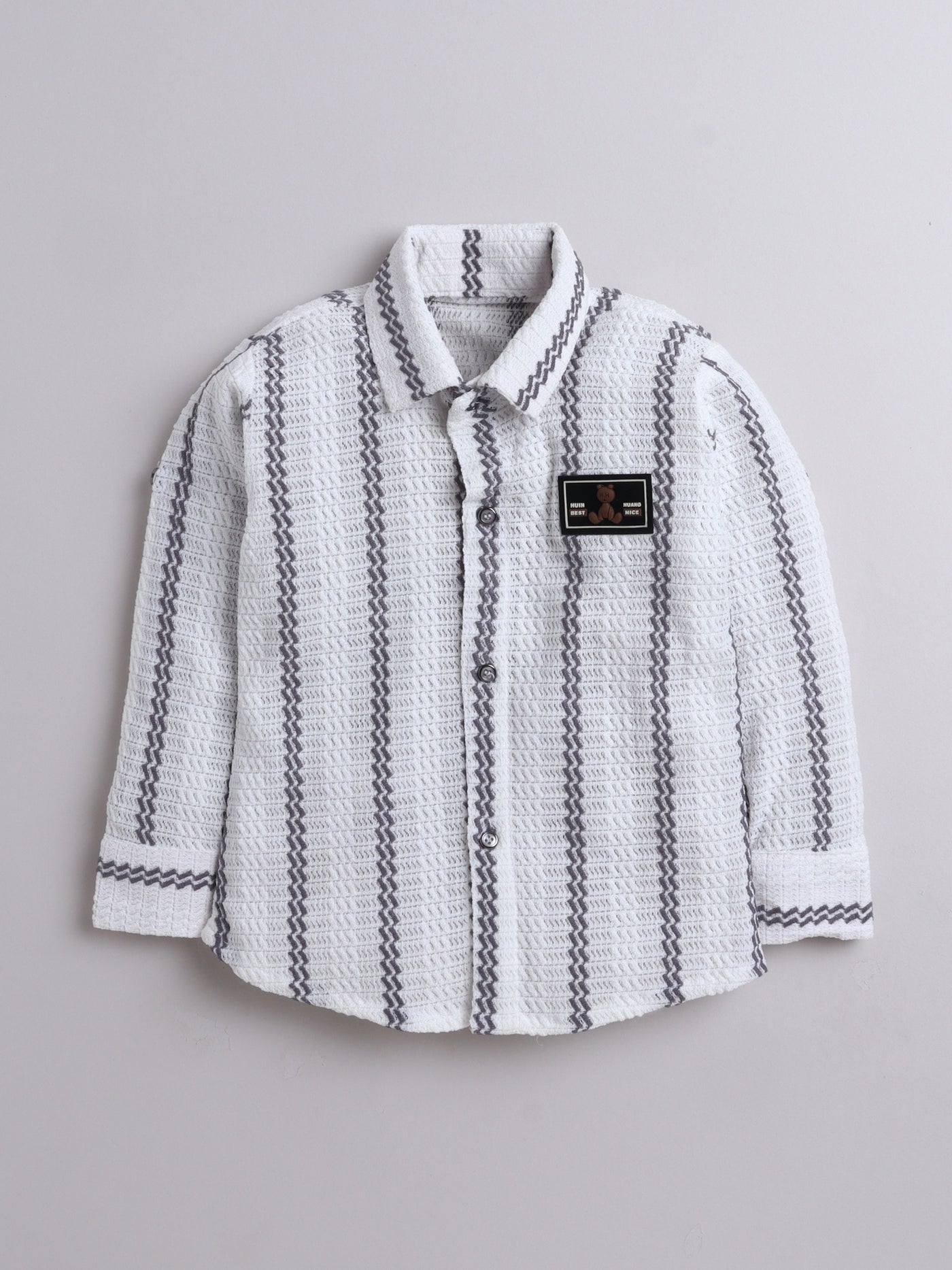 Boys Crochet 3-Piece Set With Shirt, T-shirt & Pant