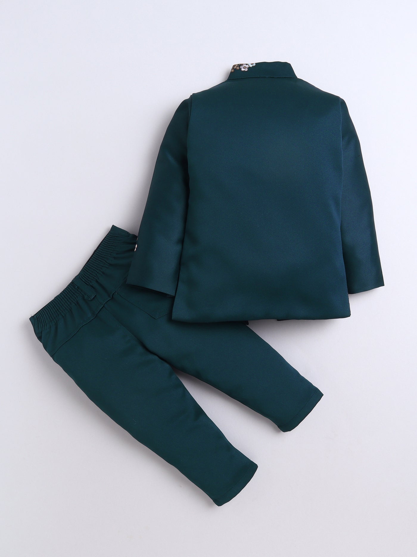 Boys Sequins Embellished & Floral Embroidered Sherwani Set