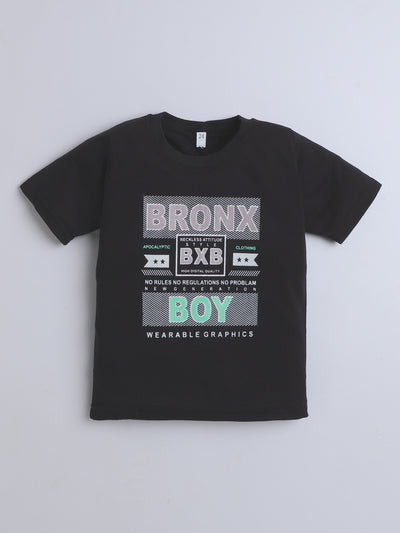 Boys Cotton Blend Geometric Grid Abstract Printed 3 Piece Set