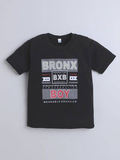 Boys Cotton Blend Geometric Grid Abstract Printed 3 Piece Set