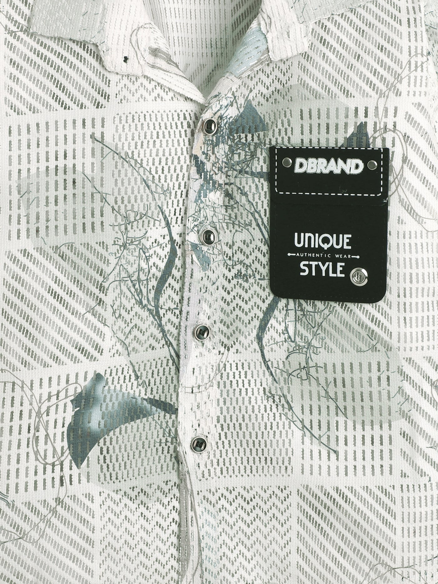 Boys Cotton Blend Geometric Grid Abstract Printed 3 Piece Set