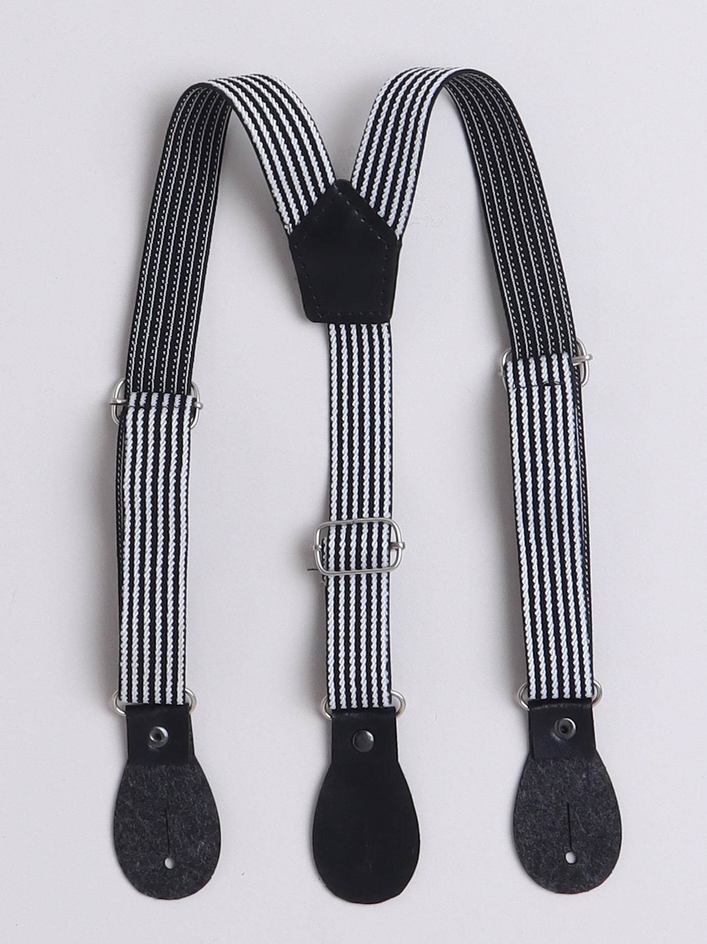 Boys Cotton Blend Abstract Printed Crochet Shirt & Shorts Set With Suspender, Cap & Bowtie