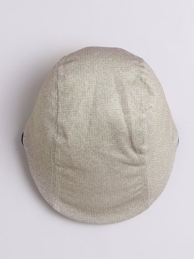 Boys Cotton Blend Abstract Printed Crochet Shirt & Shorts Set With Suspender, Cap & Bowtie