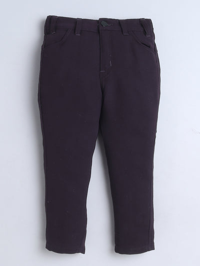 Boys Sequined Zari Embroidery Sherwani & Trouser Set With Shrug