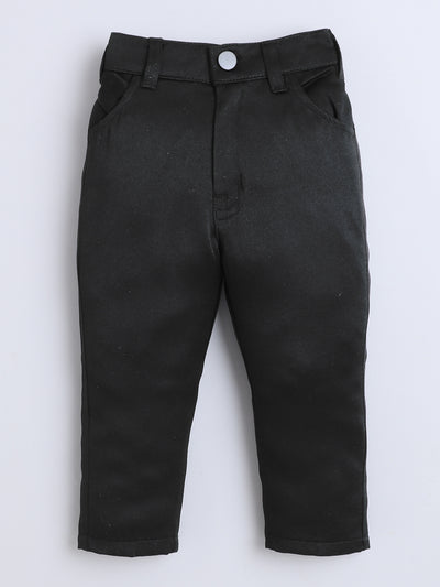 Boys Geometric Sequined Embroidered Indo Western Sherwani Set