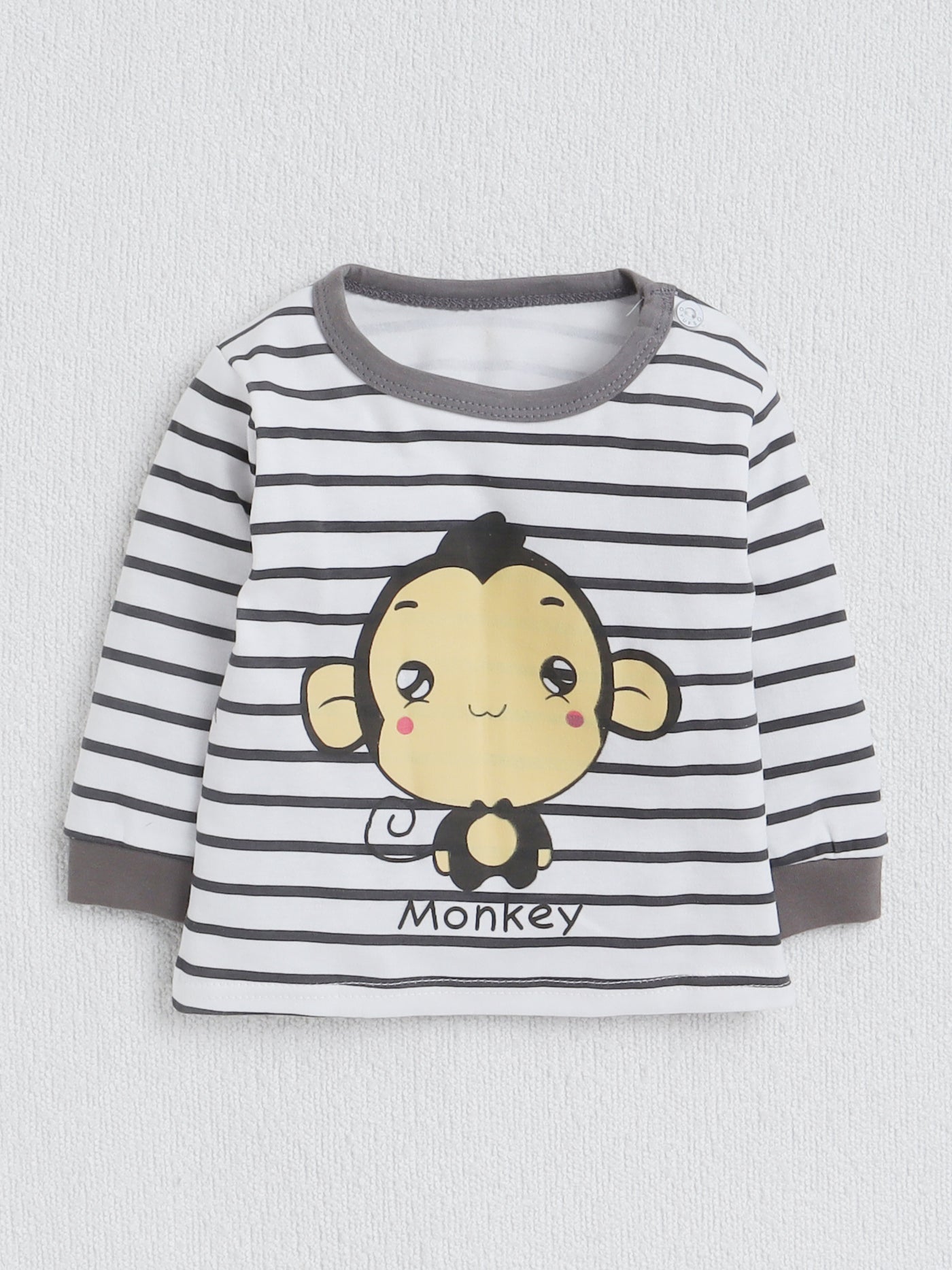 Boys Full Sleeve Monkey Printed T-Shirt & Lower Set