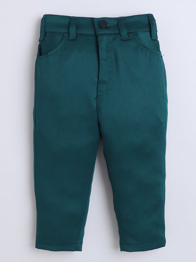 Boys Geometric Sequined Embroidered Indo Western Sherwani Set