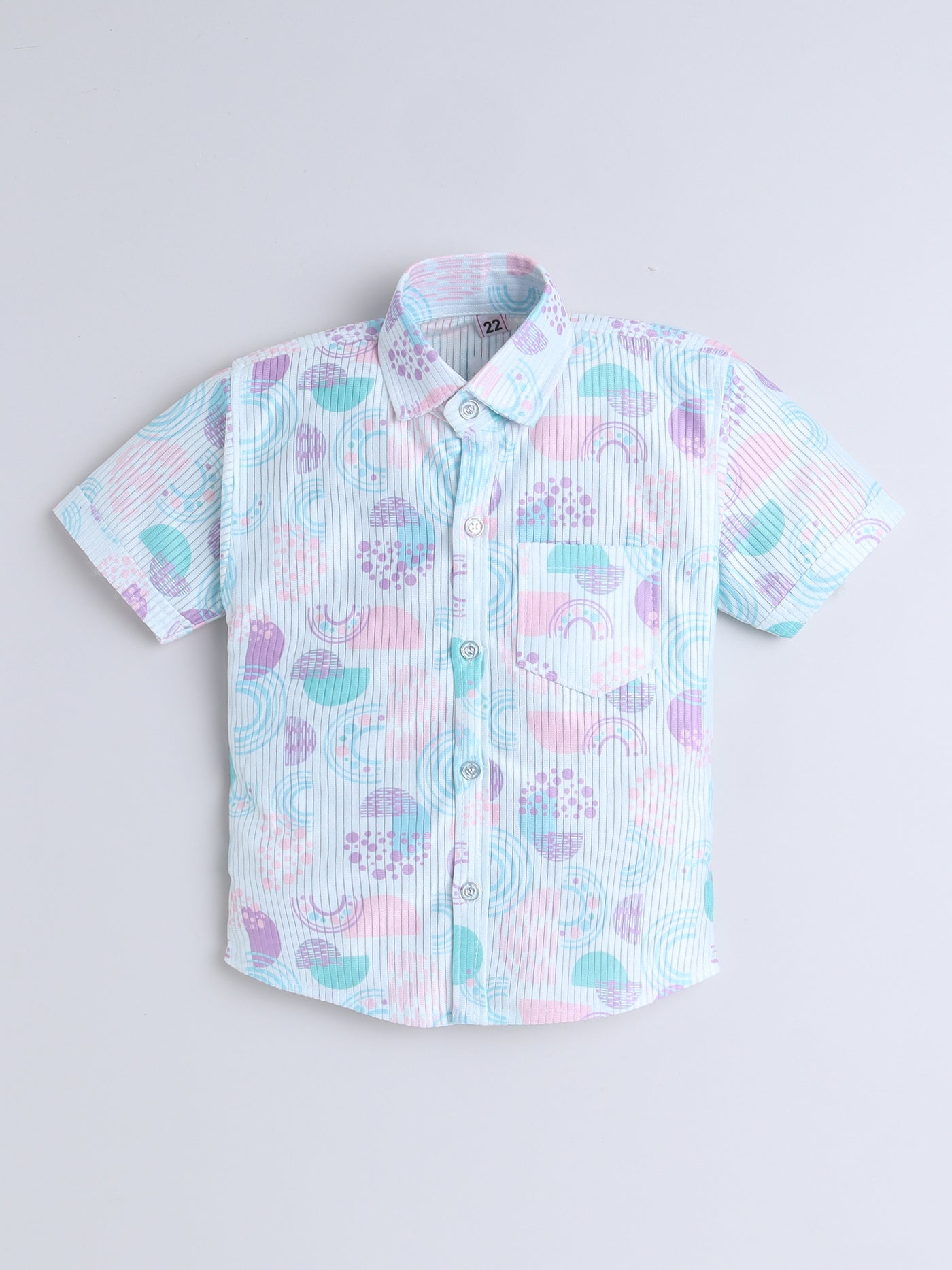 Boys Half Sleeves Printed Shirt & Shorts Set