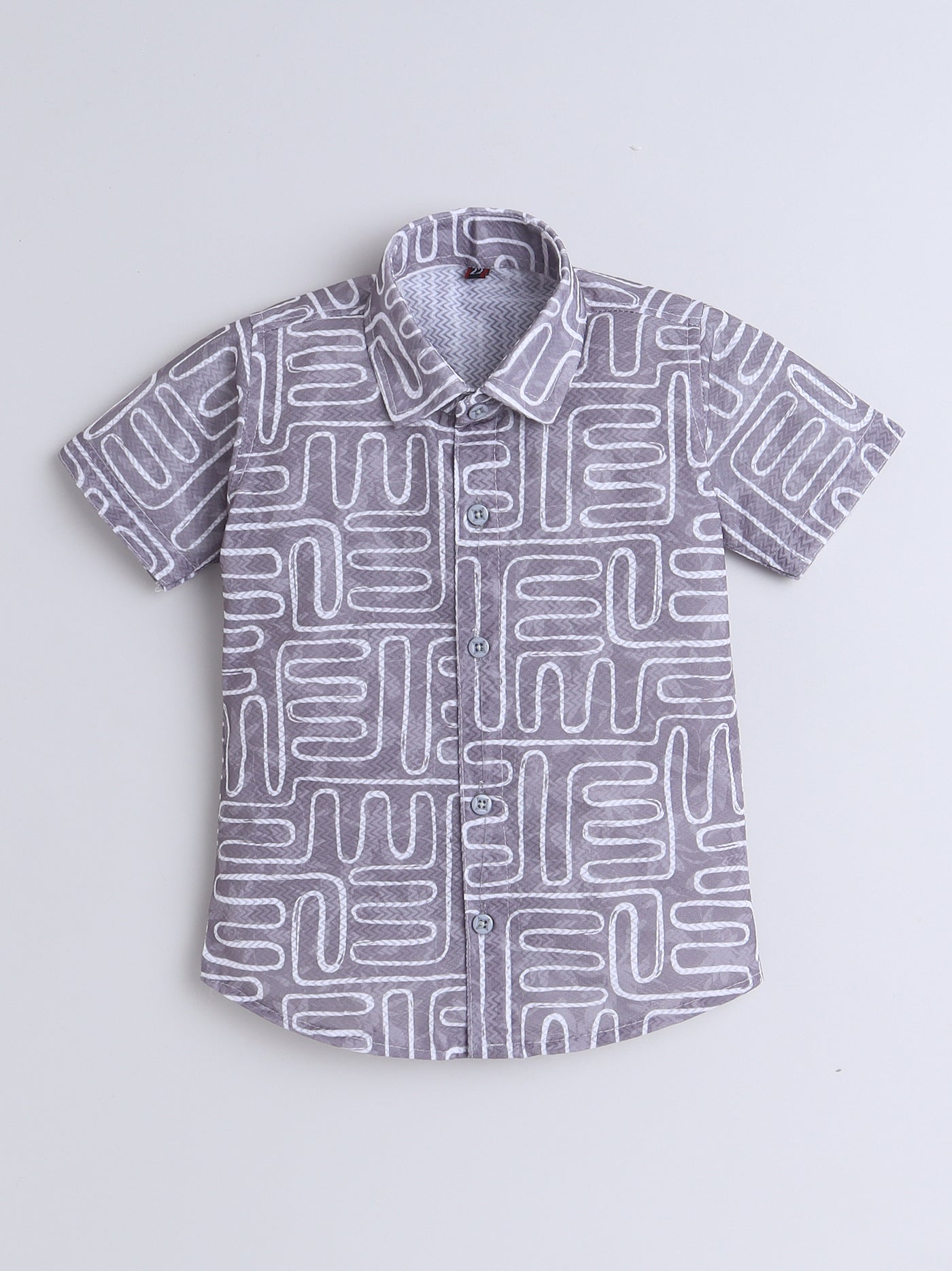 Boys Half Sleeves Printed Shirt & Shorts Set